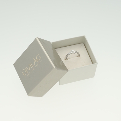 Fehér arany gyűrű 53-as méret (B19935_4I)